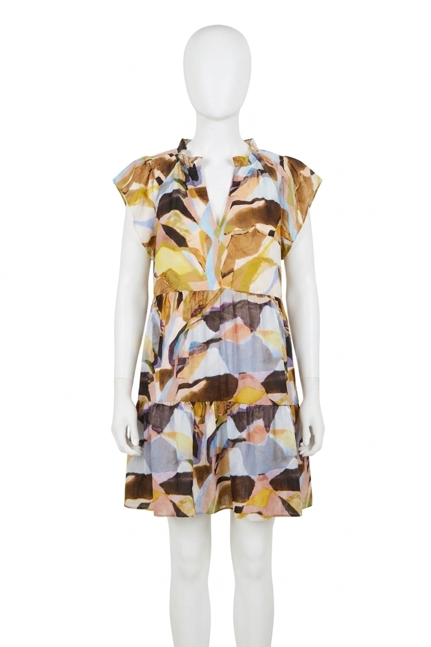 NEW MARIE OLIVER frida dress in stained glass